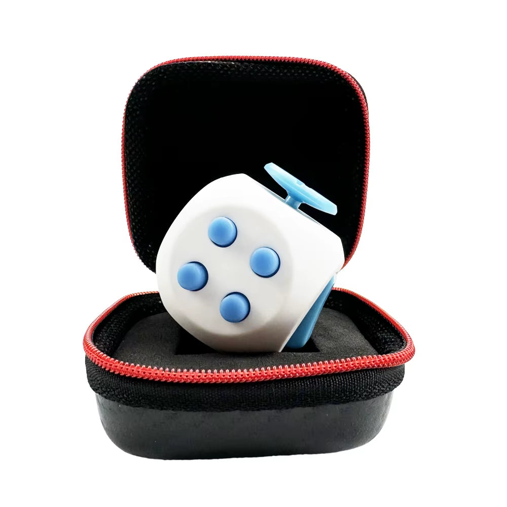 Fidget Cube EDC anti Stress Relief Toys Anxiety Antistress Sensory Fidgeting Dice Toy for Kids Adults Autism ADHD Focus 12 Sides