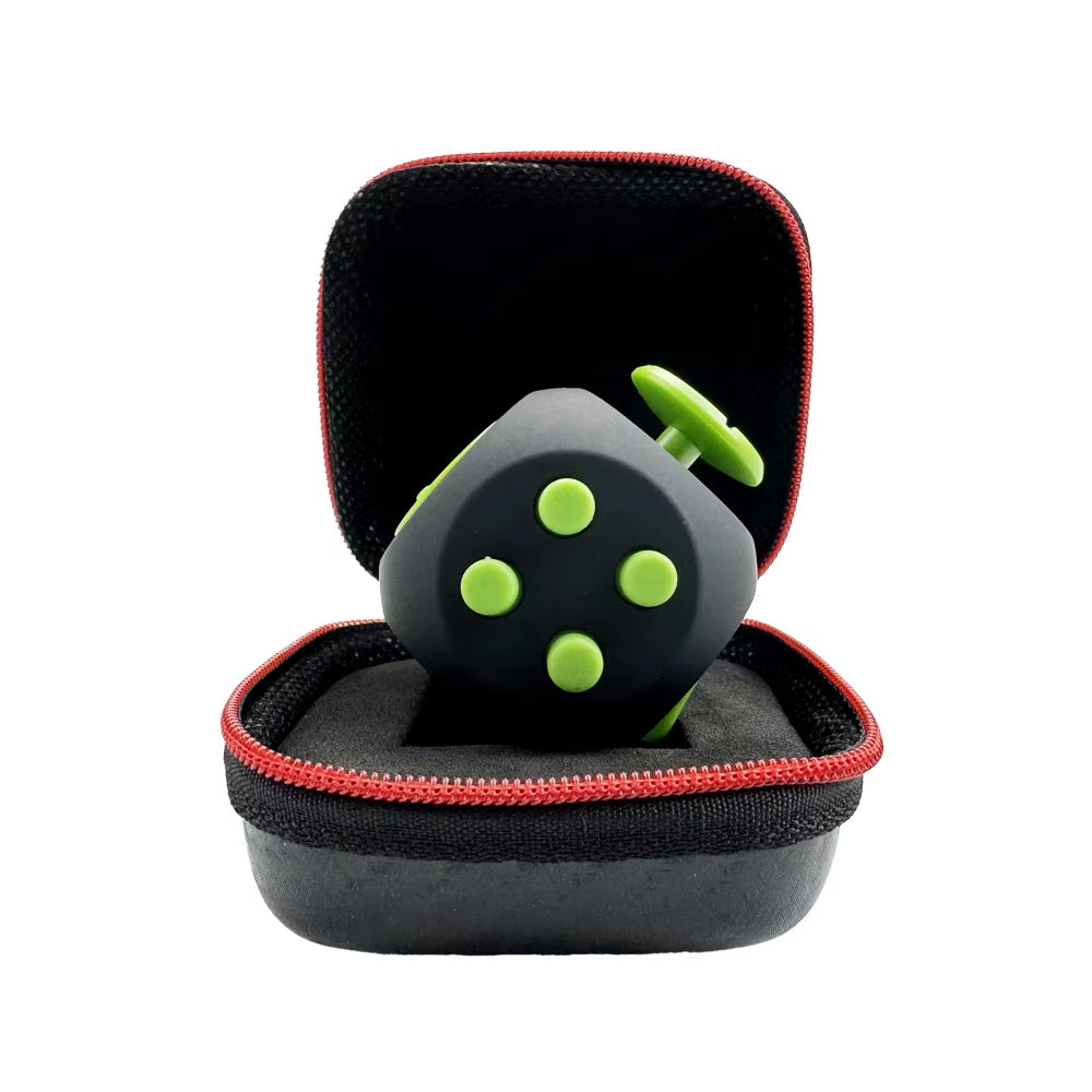 Fidget Cube EDC anti Stress Relief Toys Anxiety Antistress Sensory Fidgeting Dice Toy for Kids Adults Autism ADHD Focus 12 Sides